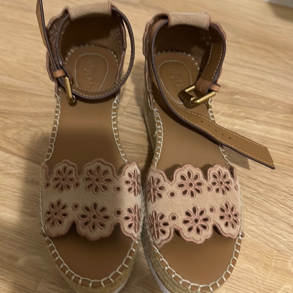 Brand new See by Chloe Glyn Wedge Espadrille Sandal
